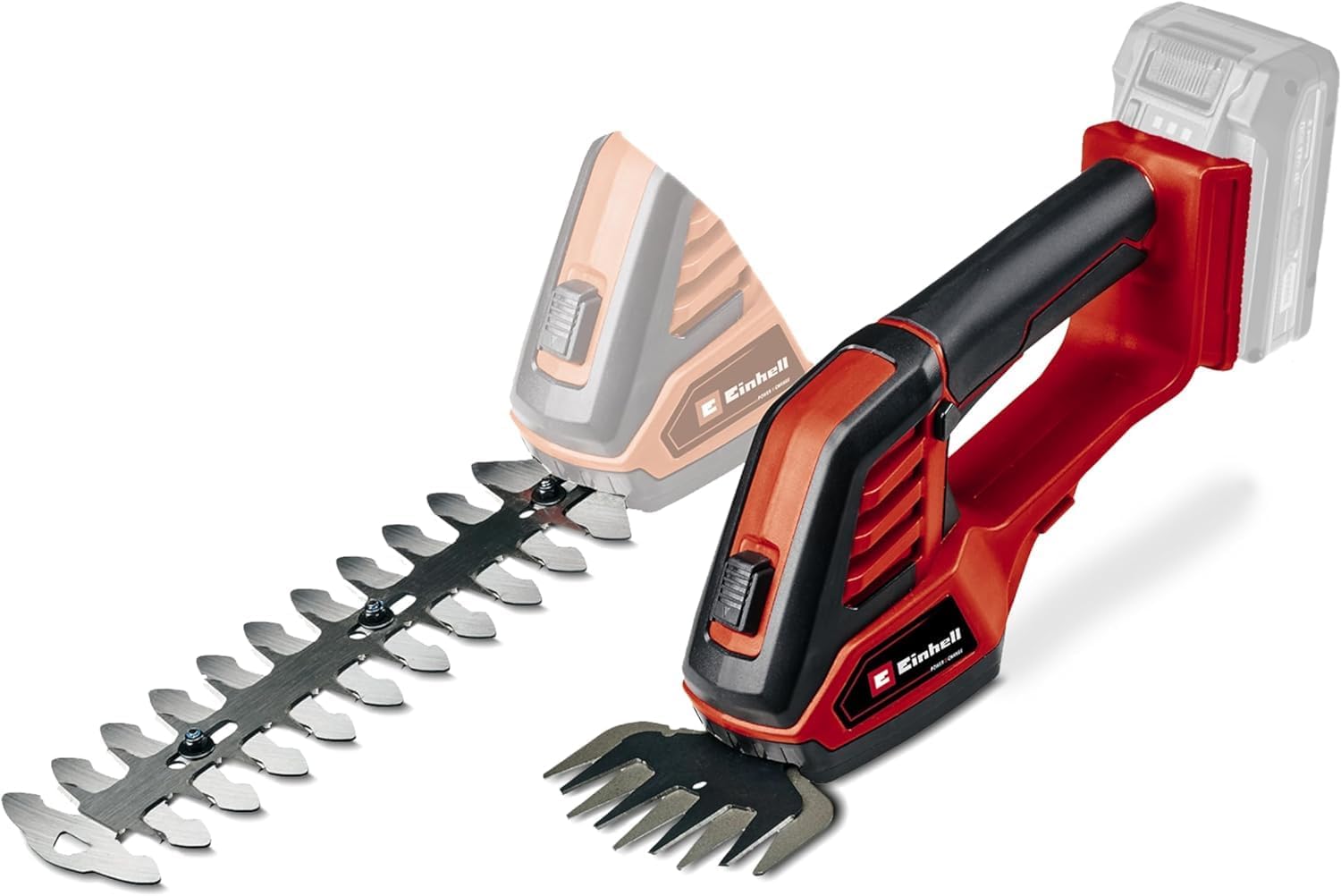 Einhell Akku-Gras- und Strauchschere GE-CG 18/100 Li-Solo Power X-Change (Li-Ion, 18 V, Schnittbreite Grasscherenmesser 100 mm, Strauchscherenmesser 200 mm, ohne Akku und Ladegert)