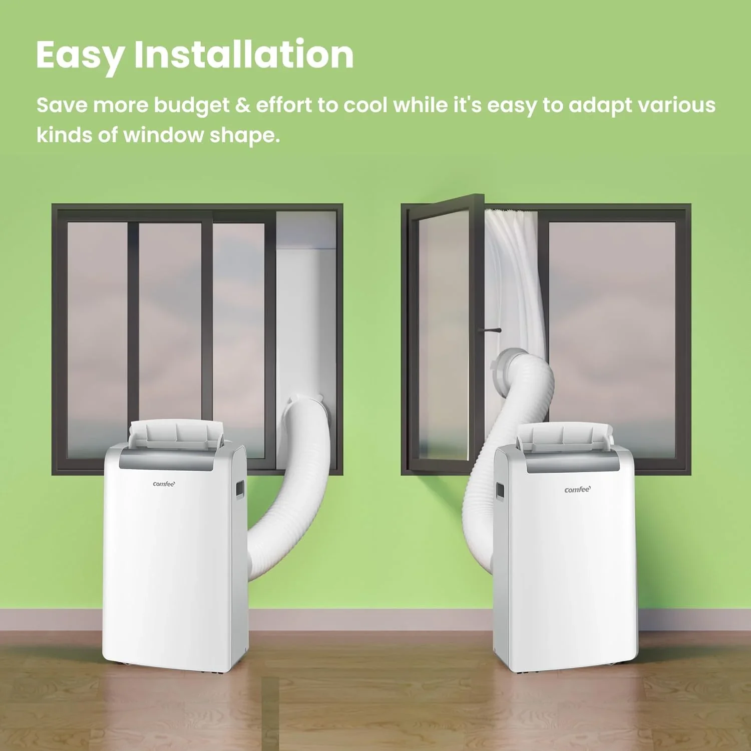 Comfee Mobiles Klimagert Easy Cool 2.0, 7000 BTU 2,0kW, K��hlen&Ventilieren&Entfeuchten, Raumgre bis 68m(25�O), APP-Steuerung/Alexa/Google Home/IFTTT, Mobile Klimaanlage mit Abluftschlauch