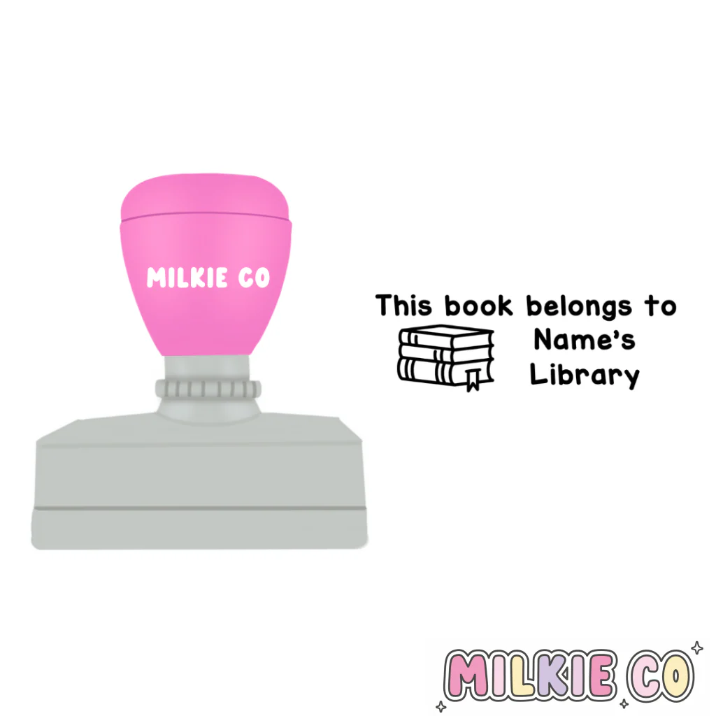 Rectangular: 'This book belongs to' Stamp