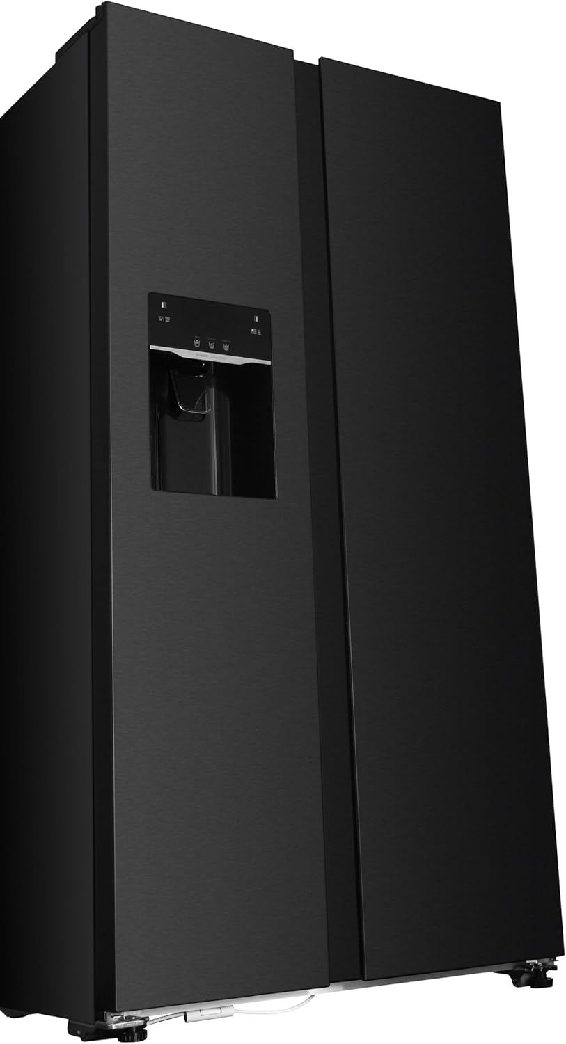 GEDTECH Réfrigérateur Américain GSBSA513DX Side by Side 513L - Distributeur d'eau et machine à glaçons automatique
