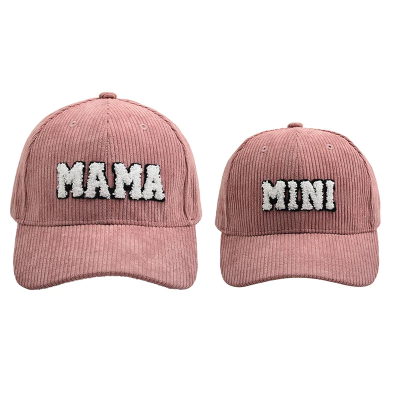 Mommy and Me Matching Corduroy Baseball Cap �C Matching Hats for Mom and Child, Adjustable Corduroy Hat