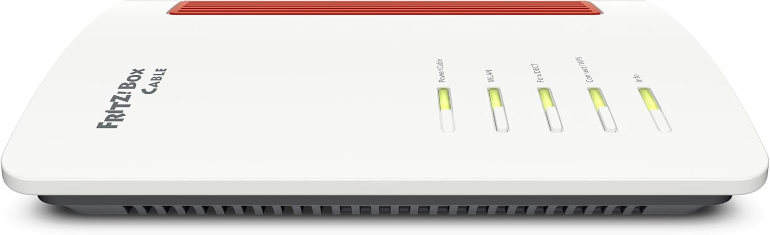 FRITZ!Box 6670 Cable | Router für einen Kabelanschluss (DOCSIS-3.1-Kabelmodem, 2x2 Wi-Fi 7 mit 2.880 MBit/s (5 GHz) und 688 MBit/s (2,4 GHz), Zigbee Integration 1 x 2,5 Gigabit-LAN-Port)