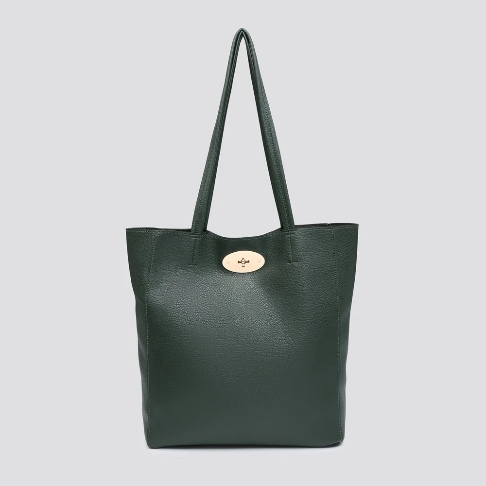 Bella Classic Tote Bag | Dark Green