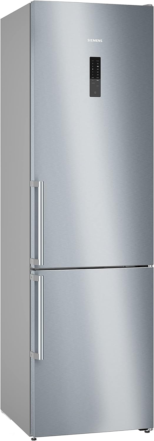 Siemens KG39NAIBT iQ500 Kühl-Gefrier-Kombination, 203 x 60 cm, 260L Kühlen + 103L Gefrieren, hyperFresh längere Frische, AntiFingerprint Schutz vor Fingerabdrücken, superCooling, Inox-antifingerprint