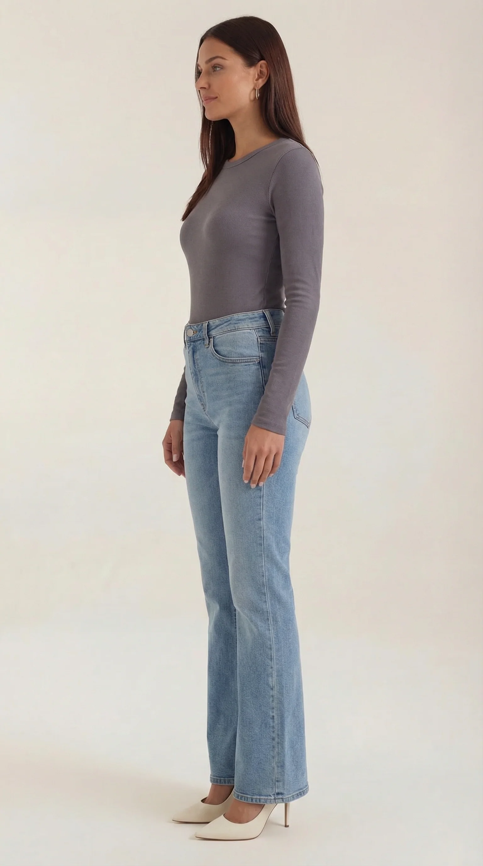 Langarmshirt mit gerippter Struktur