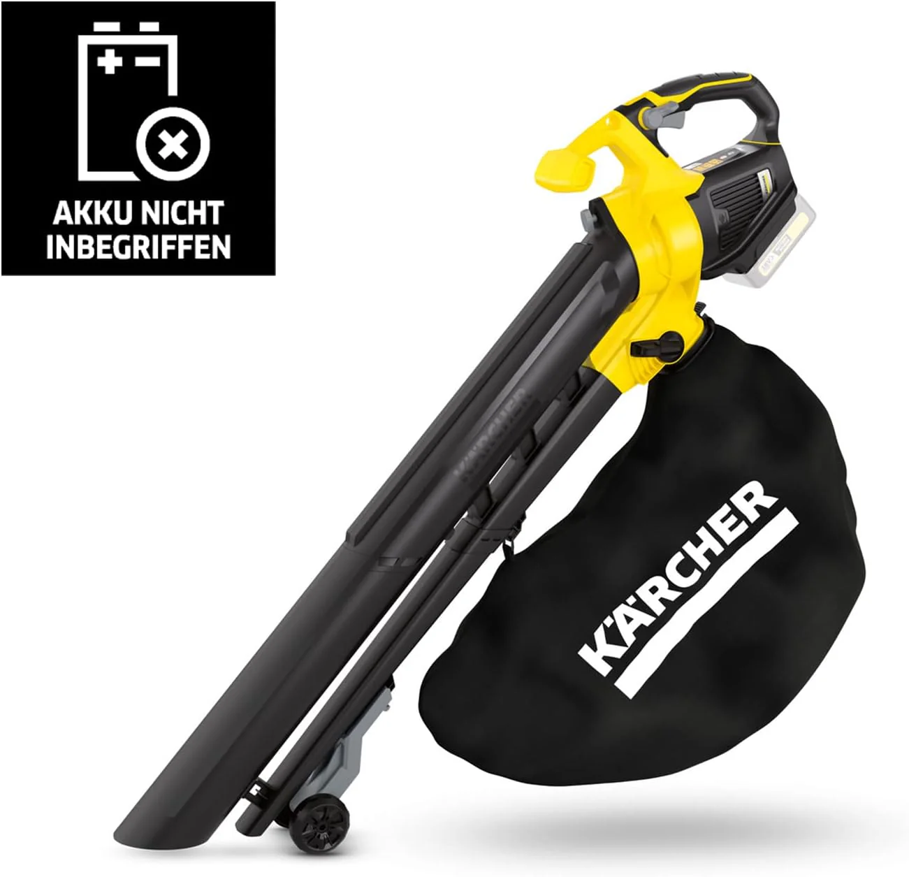 K?rcher 18 V accu bladblazer en -zuiger BLV 18-200 Battery Set, incl. 18 V/2,5 Ah accu en snellader, met mulchfunctie, luchtsnelheid: 200 km/u, opvangzak volume: 45 l, gewicht: 3,5 kg