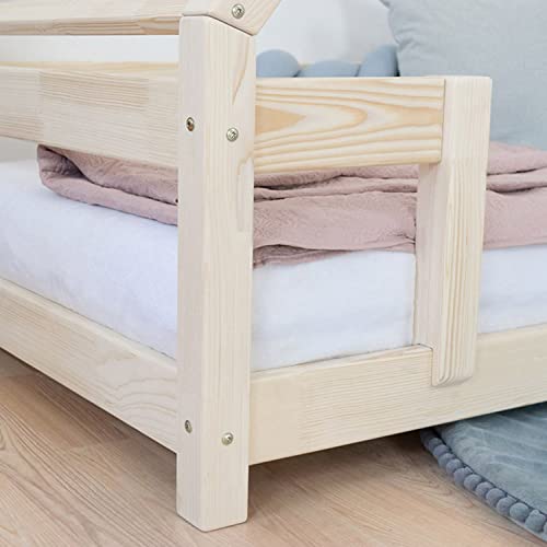 Benlemi Letto capanna per bambini TAHUKA 120 x 200 Grigio Chiaro : Casa e cucina