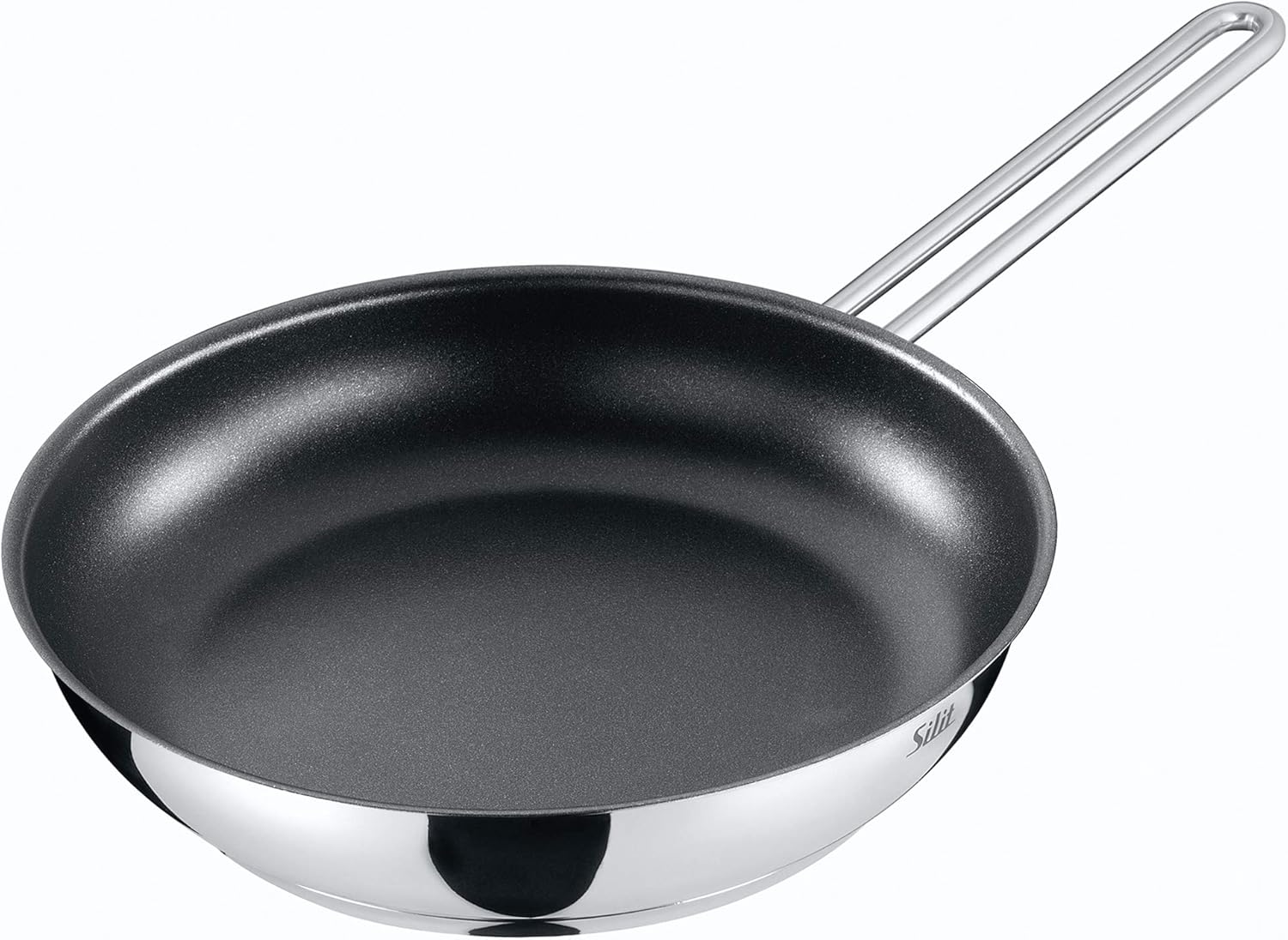 Silit Toskana Topfset induktionsgeeignet 10-teilig, Kochtopf Set mit Glasdeckel, Induktionskochtöpfe, Milchtopf, Dämpfer, Pfanne, Edelstahl teilmattiert, Induktions Töpfe Set unbeschichtet