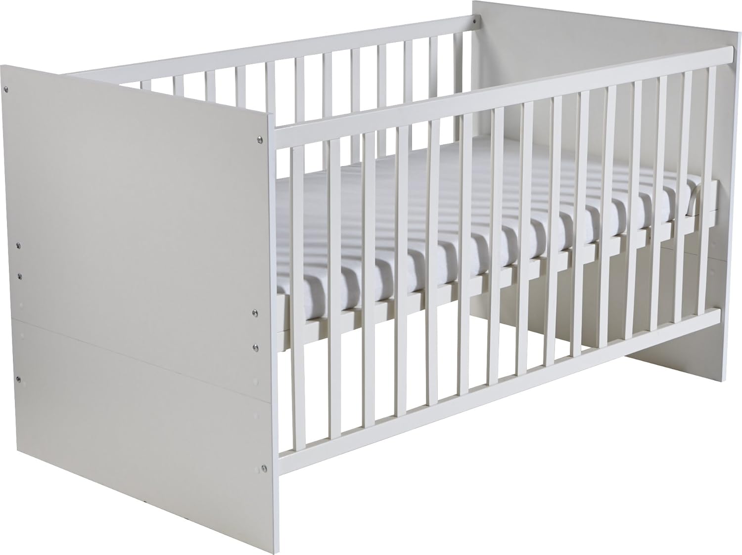roba Kindermöbelset „Maren“, weiß, inkl. Kombi-Bett 70 x 140 cm und Wickelkommode mit 3 Schubladen