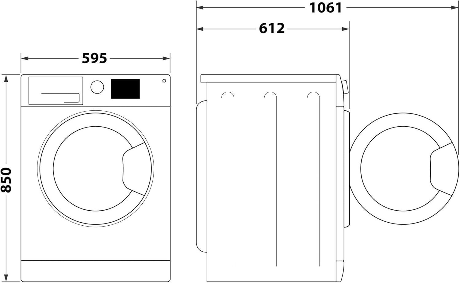 Privileg PWFV X 753 N Waschmaschine Frontlader/1400 U/min/7 kg/EEK B/Push & Go Steam/Schnell 20°/40°/60°, Express 30', Kurz 45'/Inverter-Motor/Mehrfachwasserschutz/Water Balance Plus