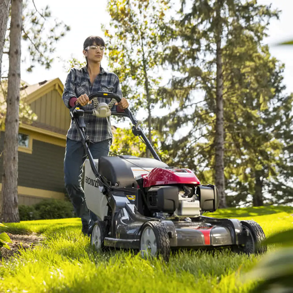 Honda 21-in Nexite Deck Self-Propelled Lawn Mower – Versamow 4-in-1 – Hydrostatic Drive – Electric Start – GCV200 Engine with Roto-Stop