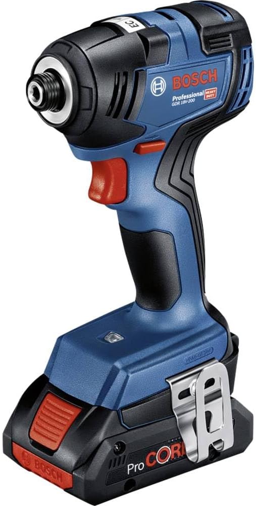 Bosch Professional 18V System Combo Kit: Akku Drehschlagschrauber GDR 18V-200 + Akku Bohrschrauber GSR 18V-55 (inkl. 2x 4.0Ah Akku, Schnellladegerät GAL 18V-40, L-Case)