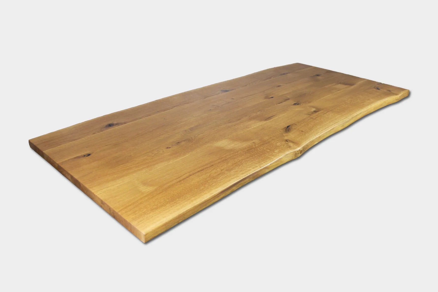 Serie MAXIM | Baumkantentisch - nur Tischplatte ohne Gestell - Eiche - versch. Gren und Farben | Lnge: 160 - 300 cm | Breite: 90 -100 cm