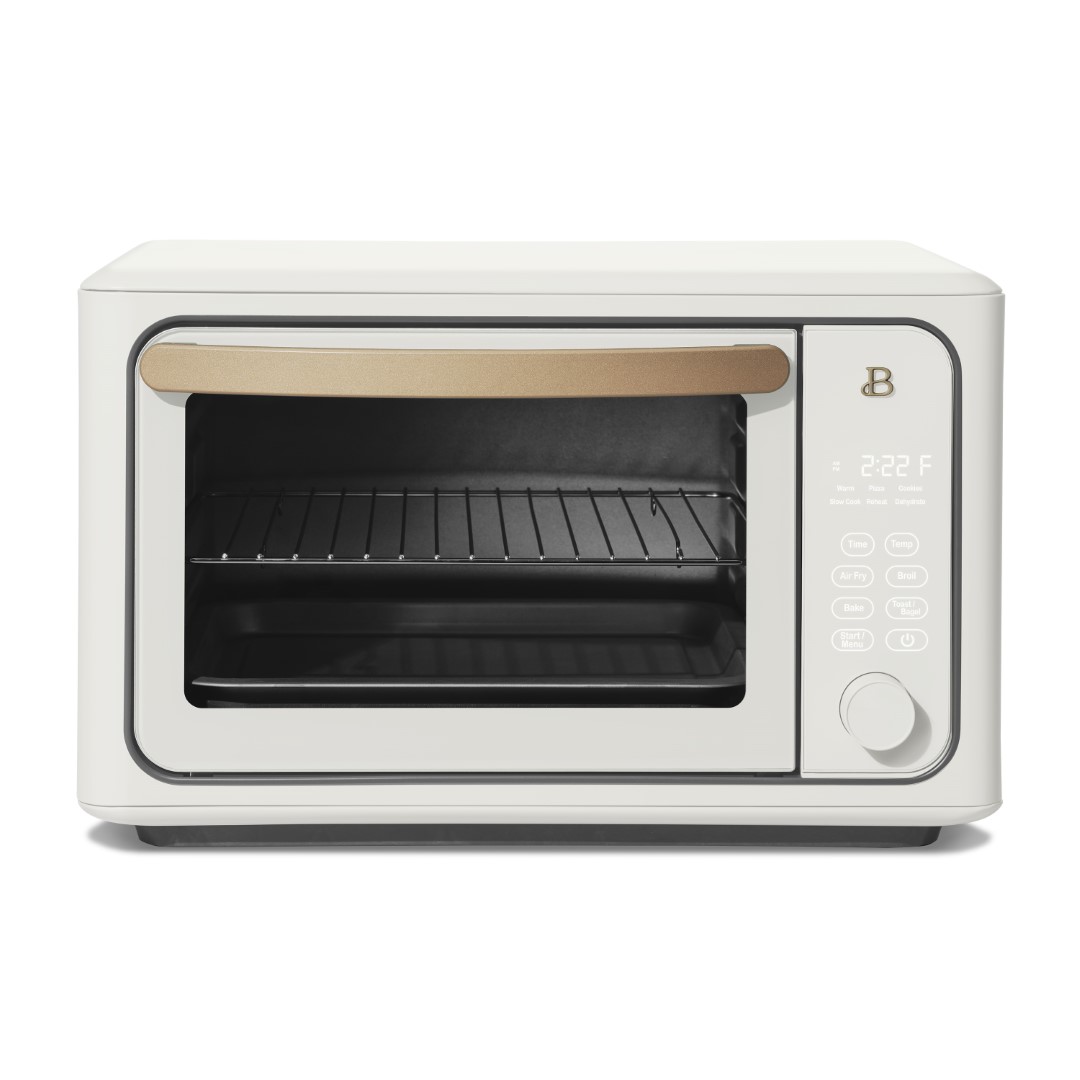 2025 Mooie 6-Sneetjes Touchscreen Heteluchtfriteuse-Toosteroven, Witte Glazuur van Drew Barrymore