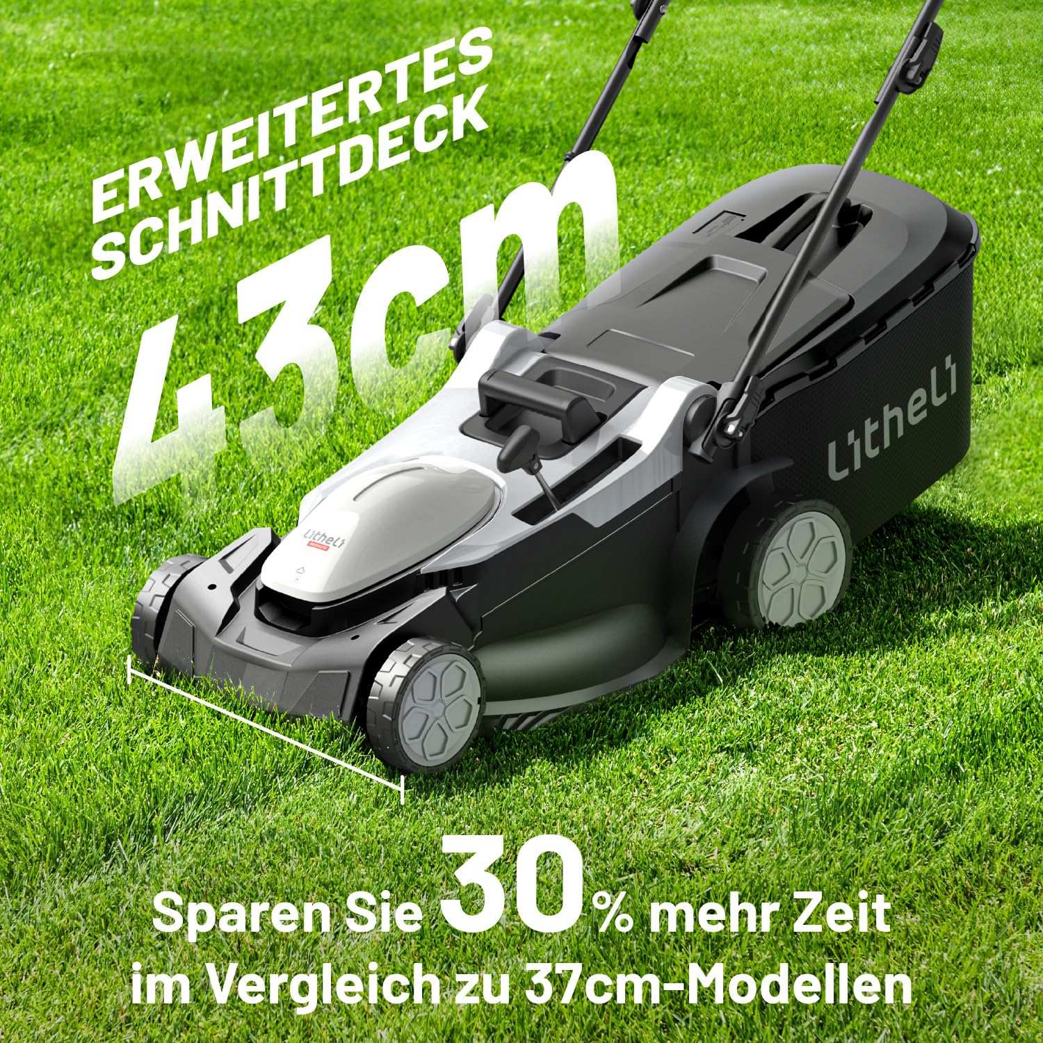 2025 U20 2 �� 20V 43 cm Borstelloze Zelfrijdende Grasmaaier | Inclusief 2 �� 4,0 Ah Accu��s | Moeiteloos maaien van oppervlakten tot 500 m2