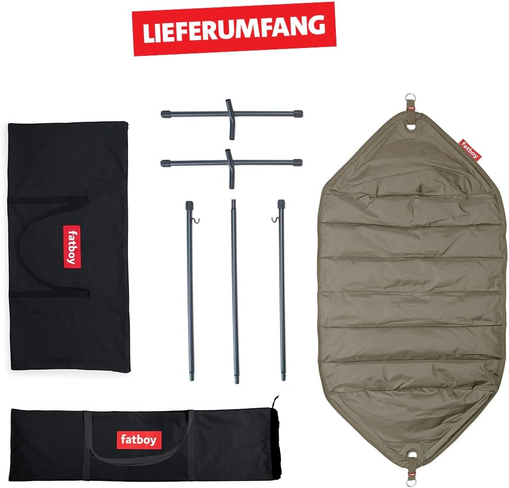 Fatboy 9001017 headdemock Hängematte, taupe -schwarz rack