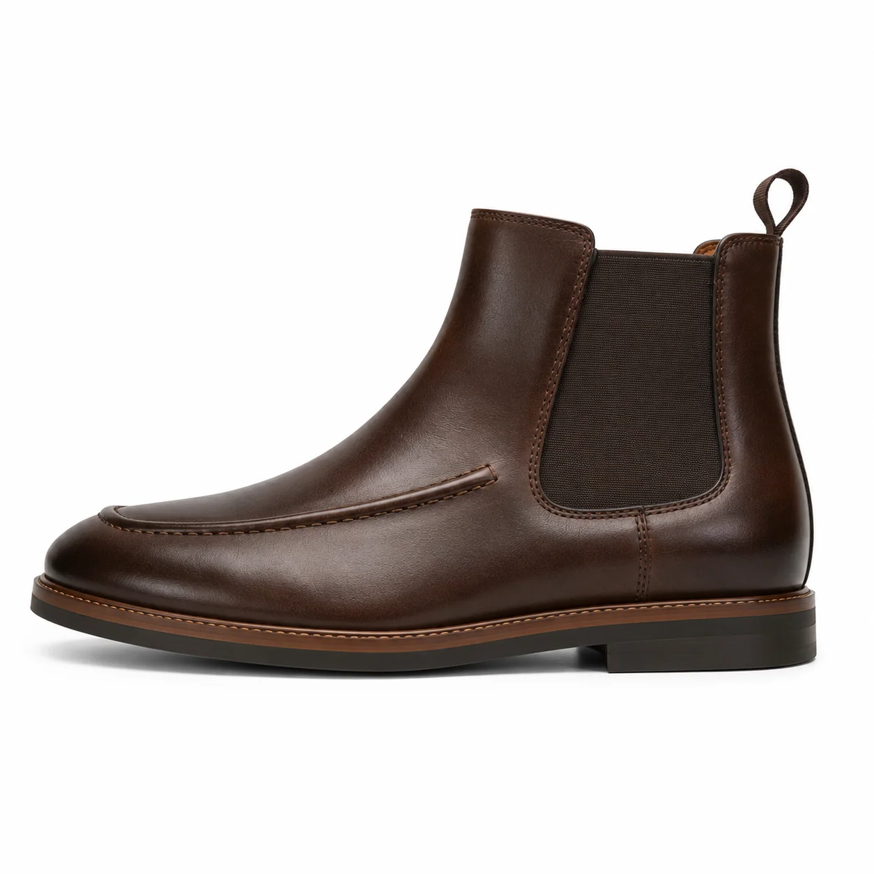Men��s Brown Chelsea Boots �C Apron Toe Design