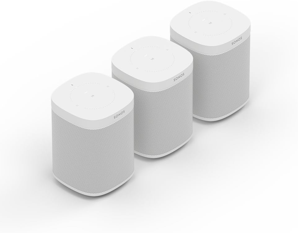 Sonos One Smart Speaker, schwarz – Intelligenter WLAN Lautsprecher mit Alexa Sprachsteuerung, Google Assistant & AirPlay – Multiroom Speaker für unbegrenztes Musikstreaming