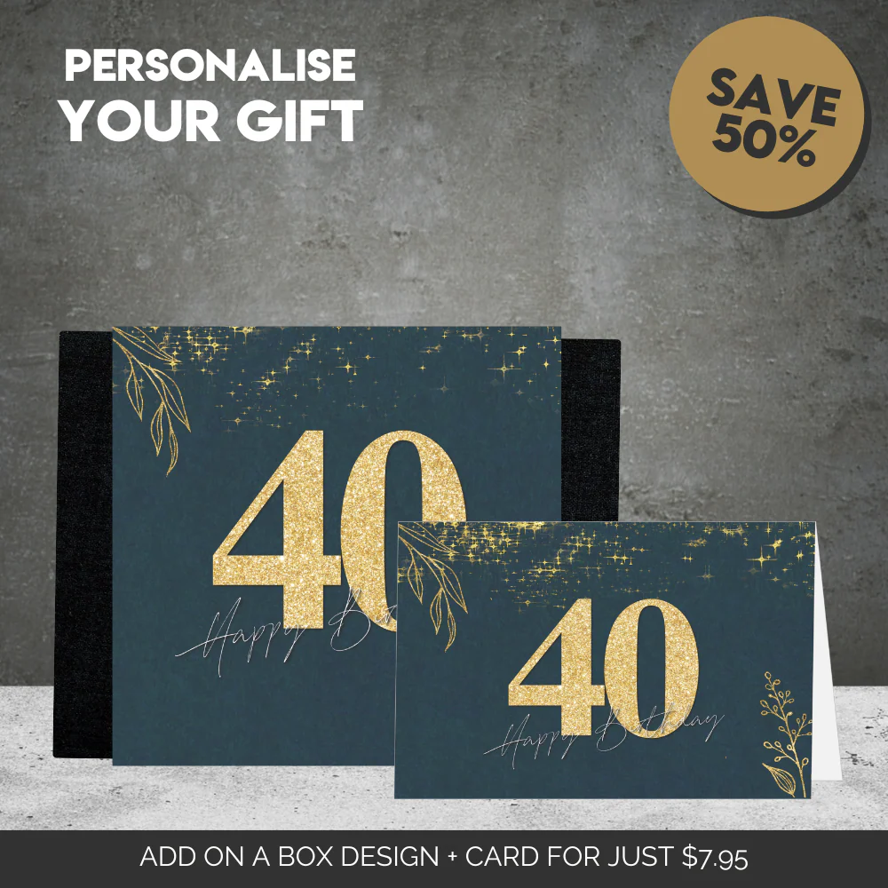40th Happy Birthday Sleeve  + Card