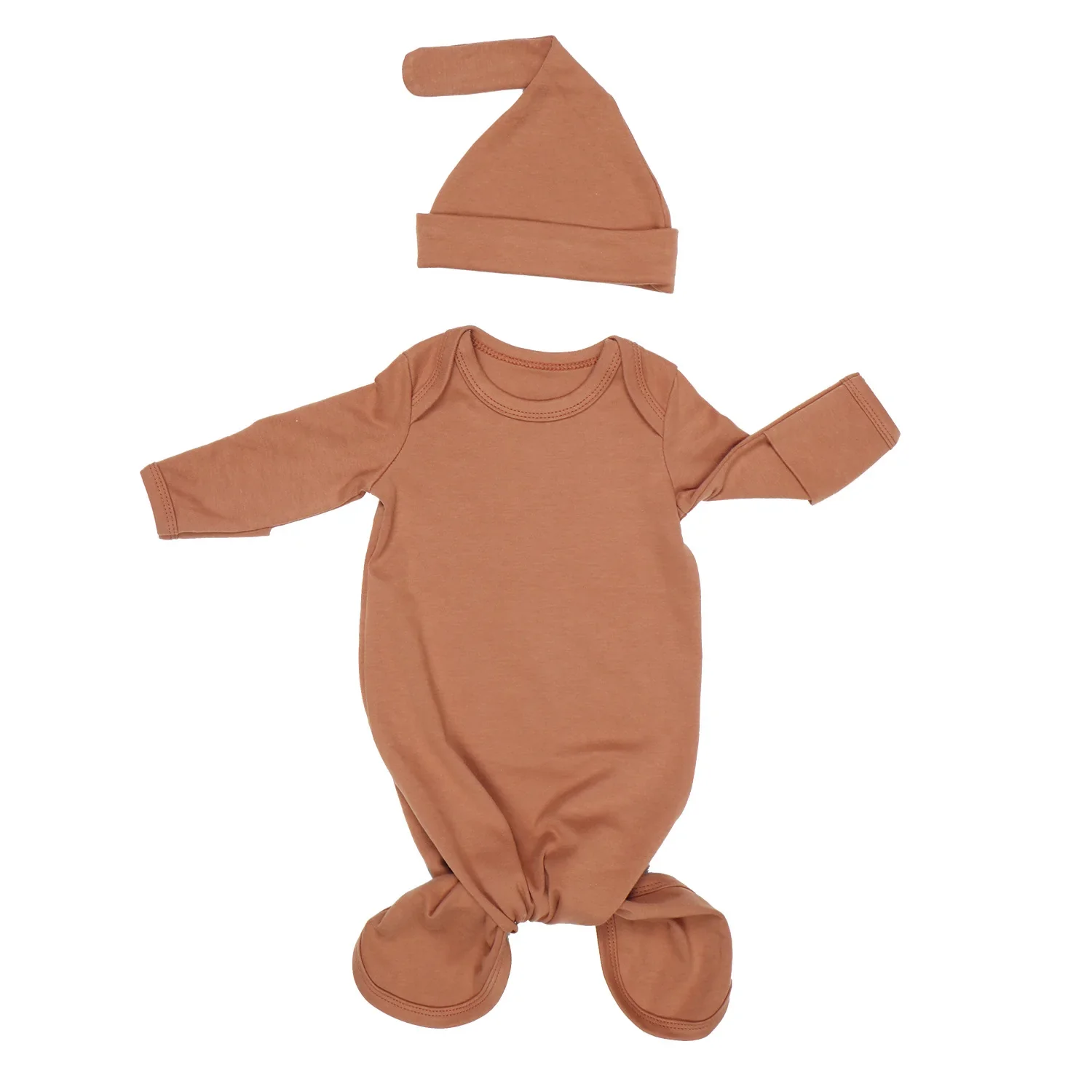 Knotted Baby Gown - Cotton