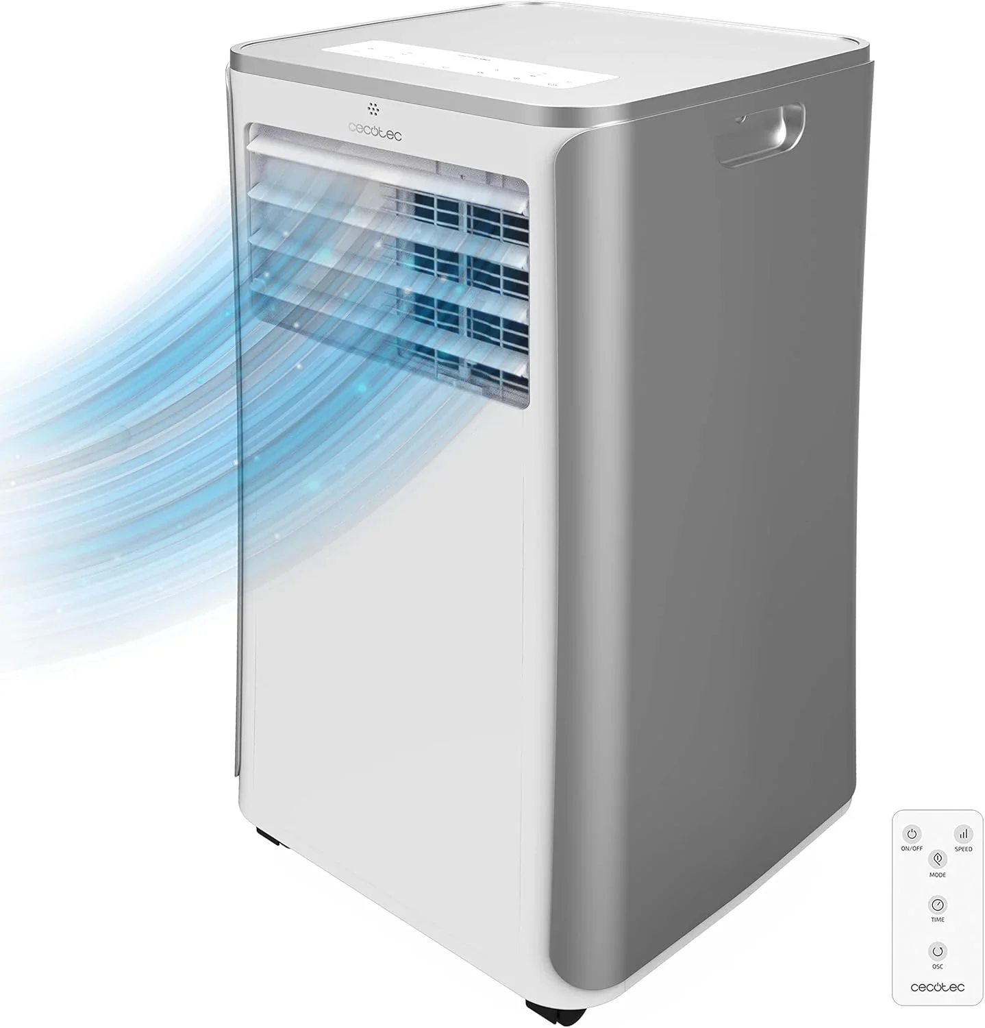 Cecotec ForceClima 9500 Heating Connected Portable Air Conditioner with Remote Control, Wifi and Heat Pump, 9000 BTU, LED Display, 5 Modes, Coverage 20-25 m²