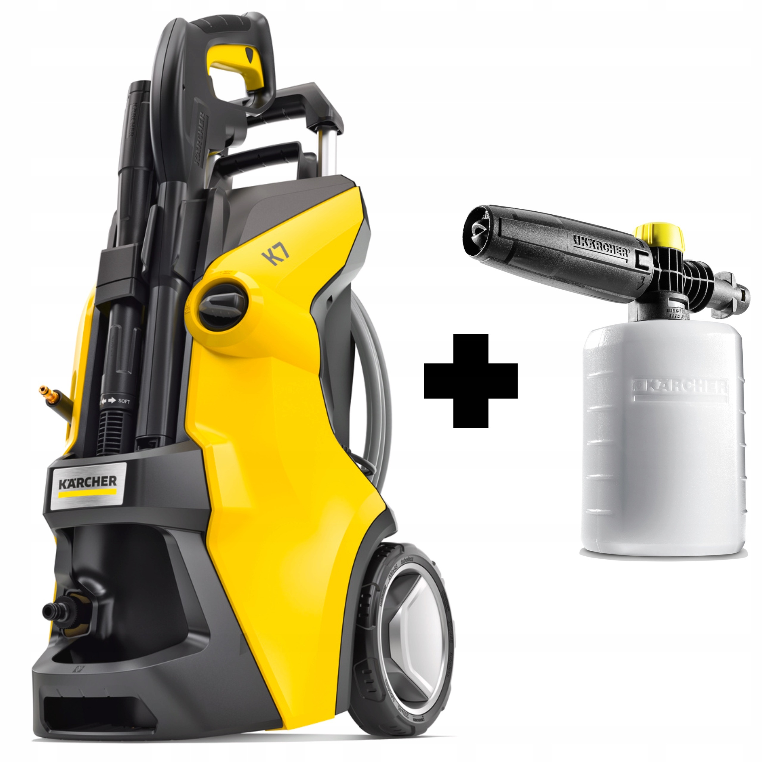 Myjka ciśnieniowa Karcher K7 do mycia kostki 1.317-300.0 + pianownica FJ6