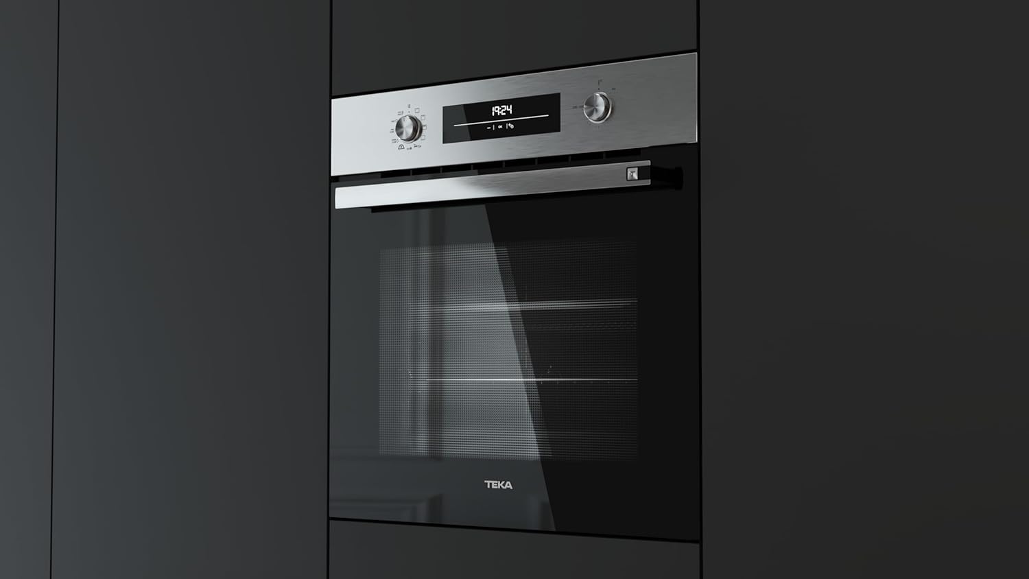 TEKA Horno Pirolítico Multifunción 60cm con AirFry, 9 Funciones de Cocinado, Pirólisis y HydroClean, Bandeja FryMaster, Modelo NEO HSB 6466 P Serie Neo