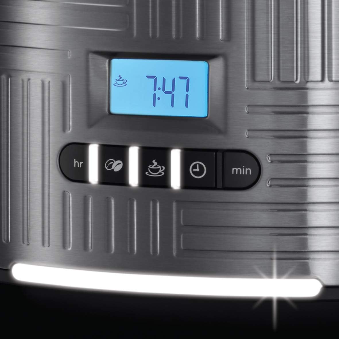 Russell Hobbs GeoSteel Frühstückset Toaster, Wasserkocher und Kaffeemaschine