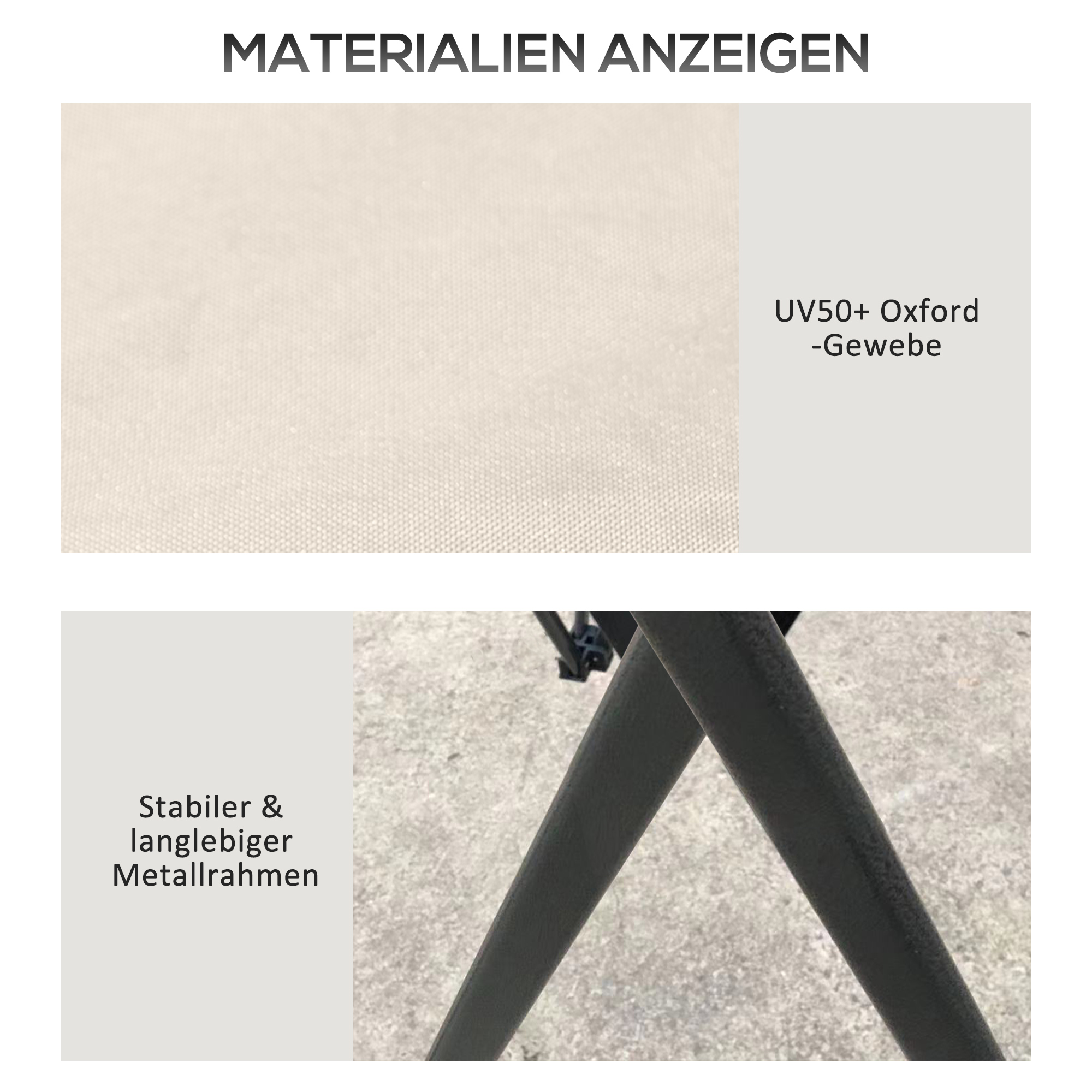 Tuinpaviljoen 4x4x3m, Beige, Met Ventilatiedak en Verstelbare Hoogte