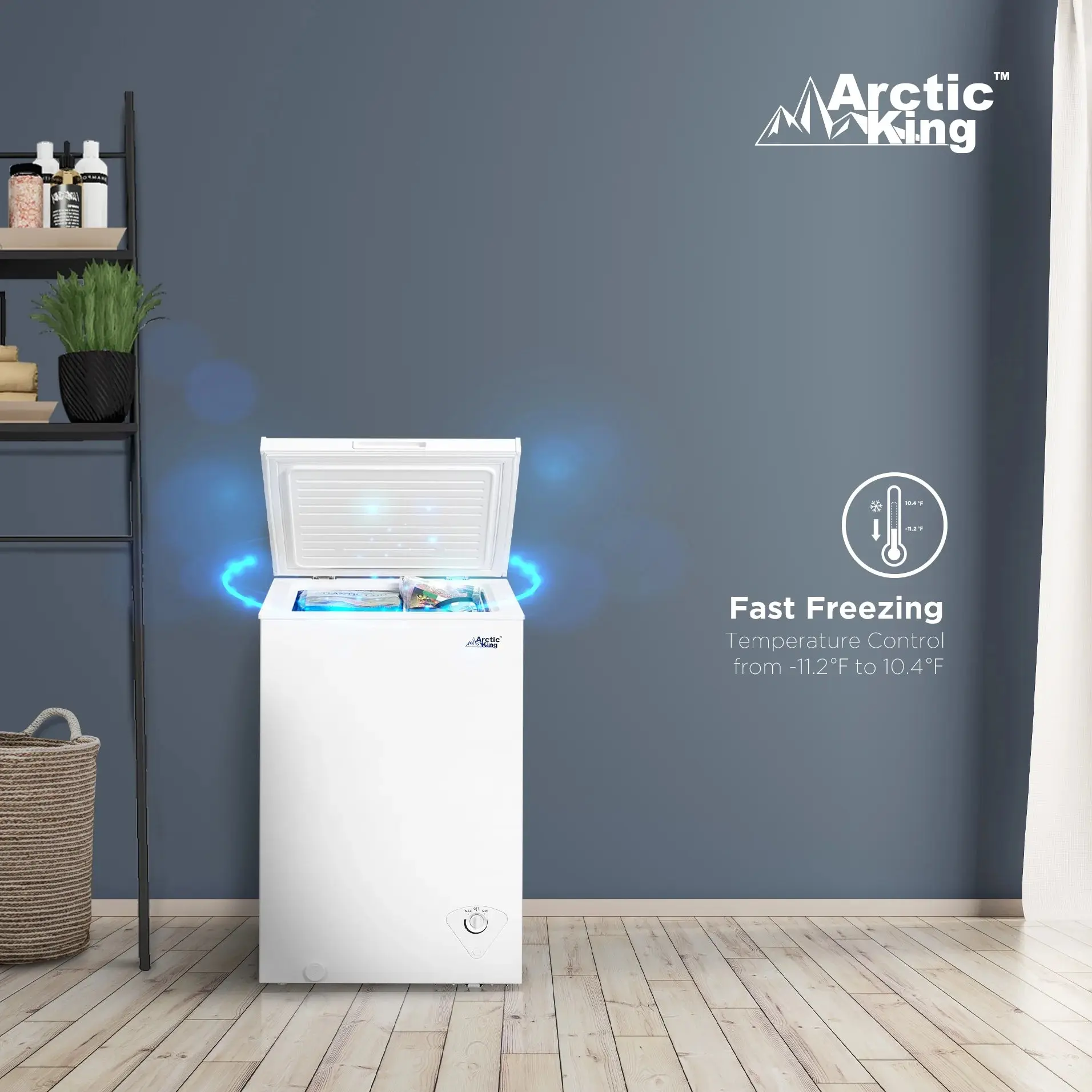 Arctic King 3.5 Cu.Ft Kistvriezer, Wit