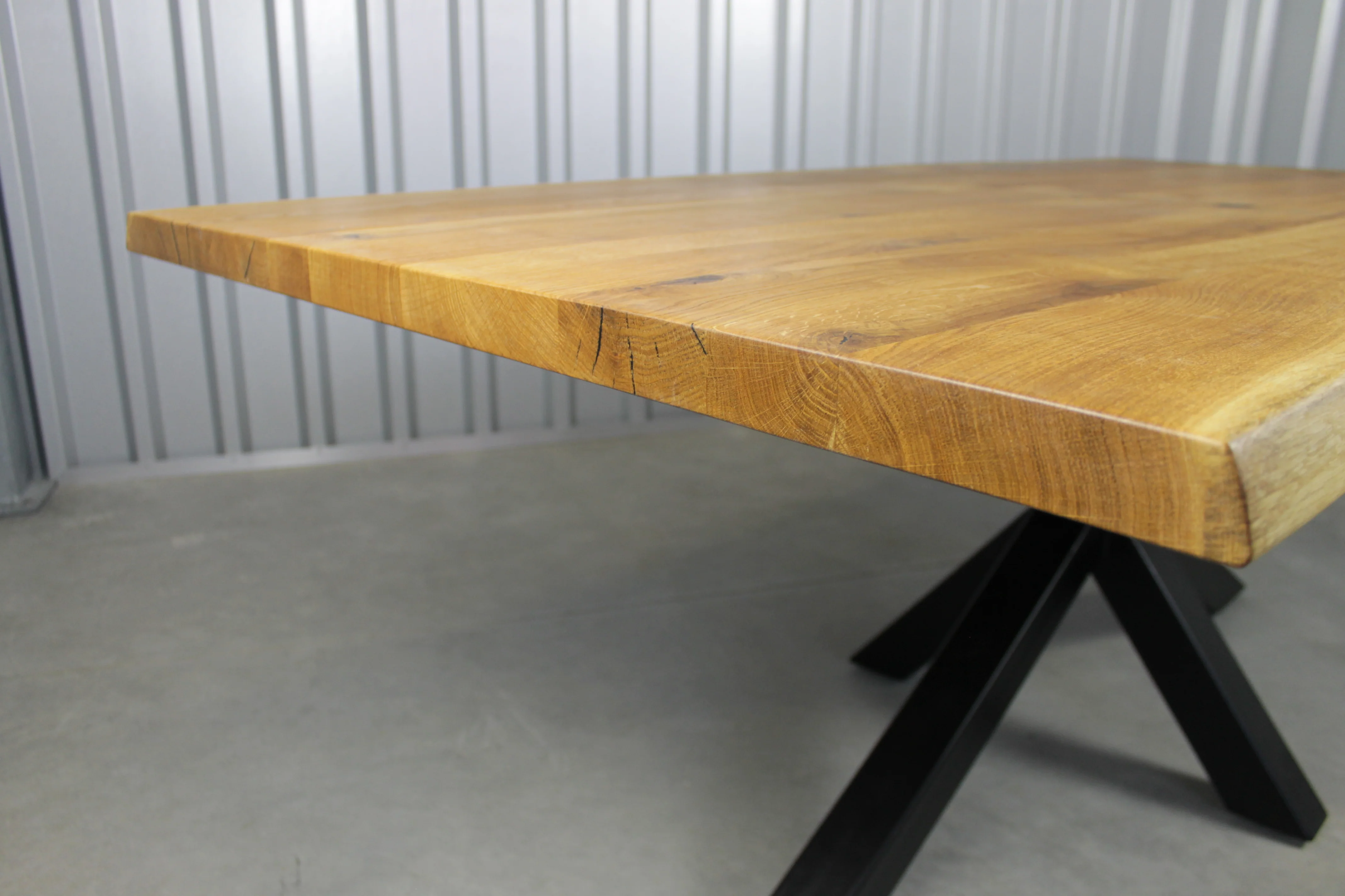 Serie UNA | Massivholztisch - nur Tischplatte ohne Gestell - Eiche - versch. Gren und Farben | Lnge: 160 - 300 cm | Breite: 90 -100 cm