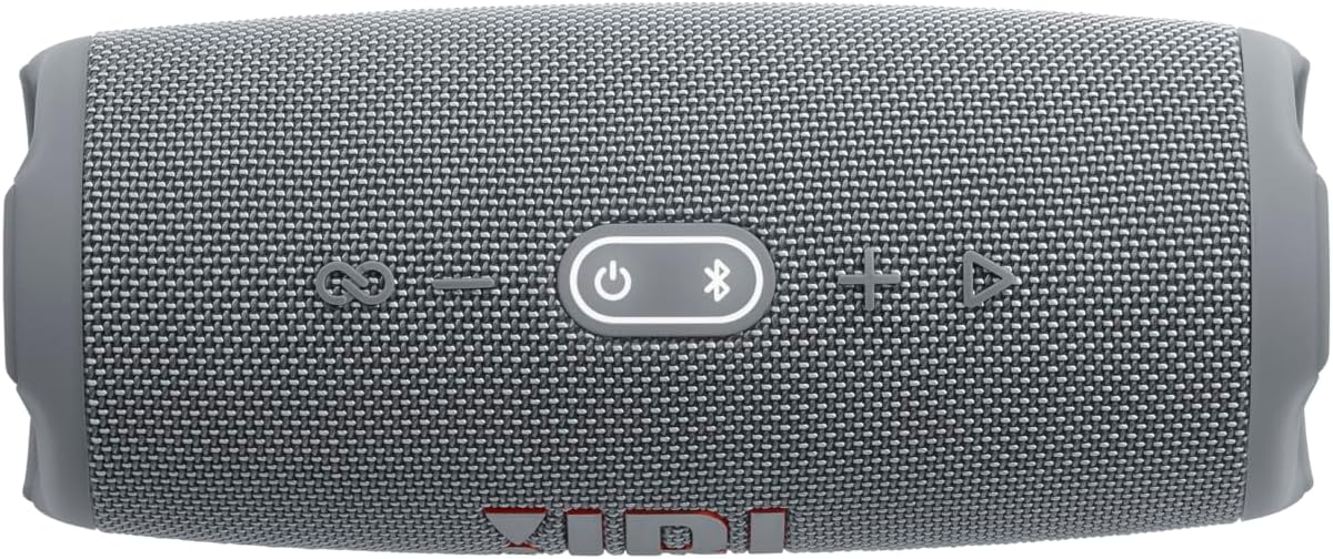 JBL Charge 5 Bluetooth-Lautsprecher in Schwarz �C Wasserfeste, portable Boombox mit integrierter Powerbank �C Eine Akku-Ladung f��r bis zu 20 Stunden kabellosen Musikgenuss
