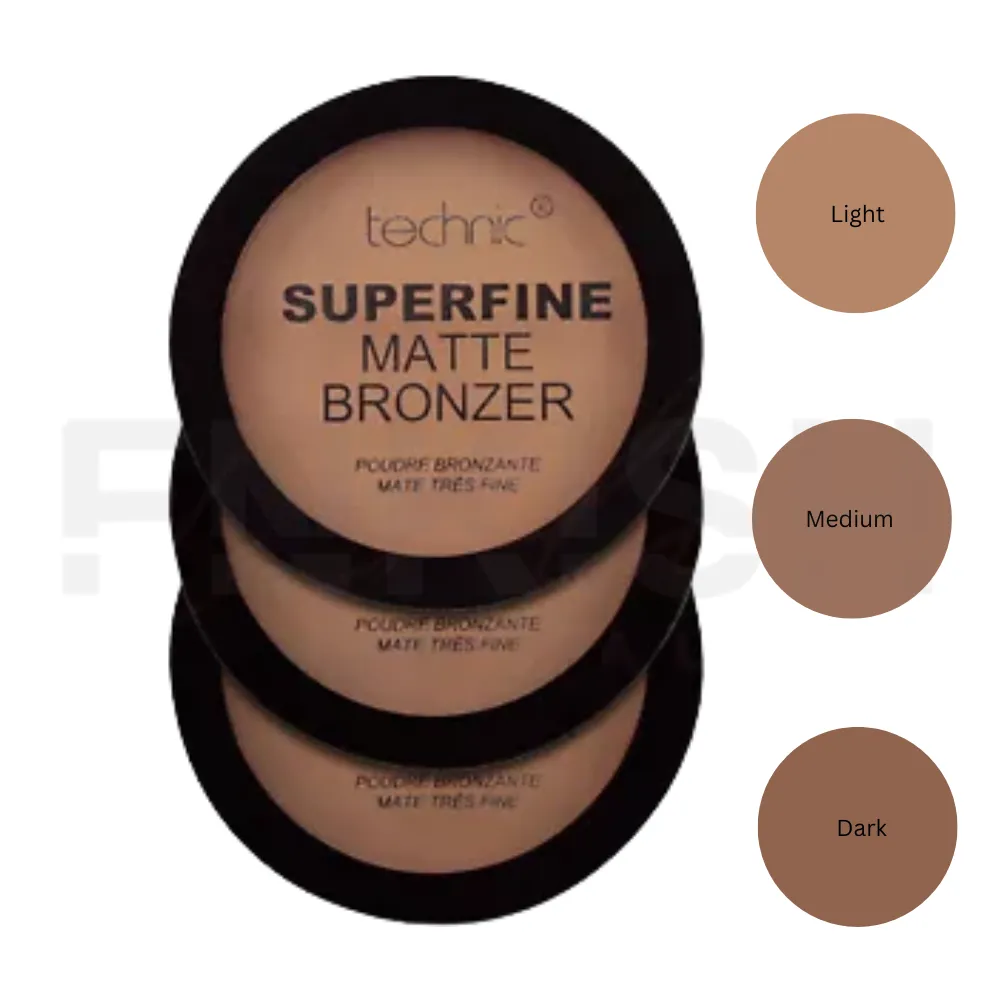 TECHNIC Superfine Matte Bronzer Vegan - 12g - Dark / Light / Medium  CHOOSE SHADE