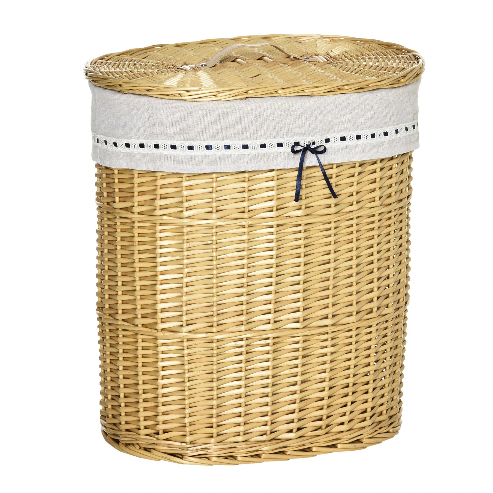 rieten wasmand 51cm x 38cm x 57cm