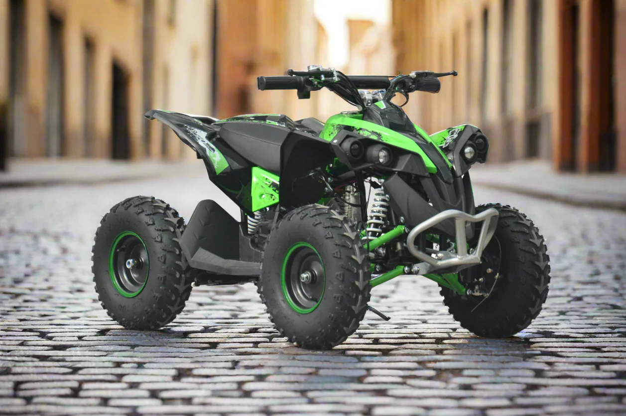 Kids Neo Outlaw 1060W 36v Electric Brushless Shaft Driven Quad Bike In Green