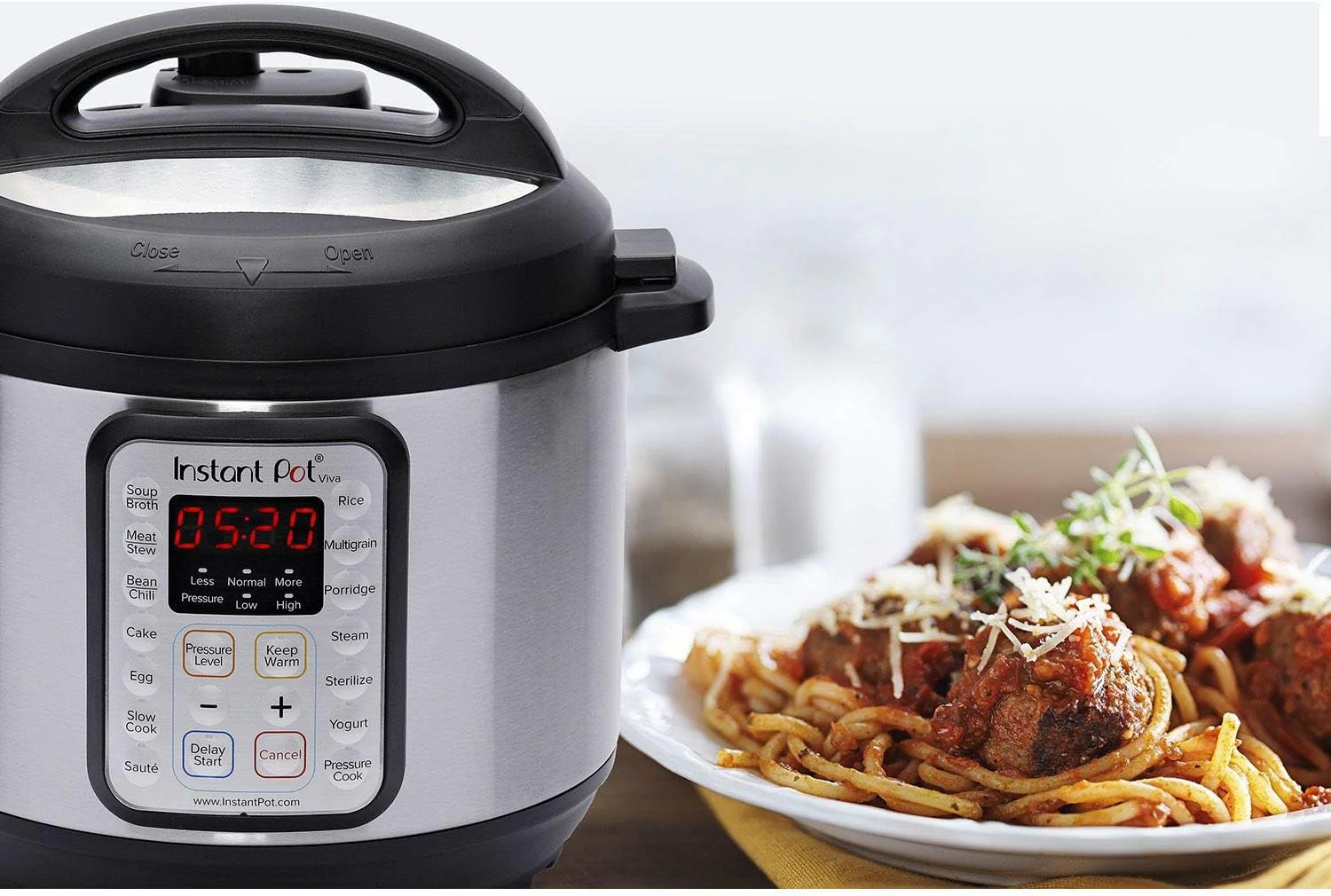 9-in-1 Multicooker. Pressure Cooker. Slow Cook. Rice Maker. Steamer. Saut茅. Yogurt. Warmer & Sterilizer. Includes App With Over 800 Recipes. Stainless Steel. 6 Quarts
