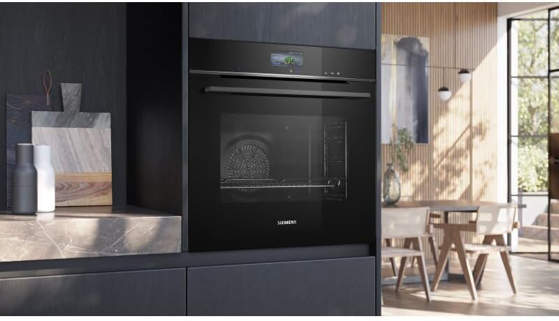 Siemens HB578GBS3, iQ500, Einbau-Backofen 60 x 60 cm, activeClean Pyrolyse Selbstreinung, TFT-Display, 3D Heißluft, Schnellaufheizung, cookControl40 Automatikprogramme, softMove, Edelstahl