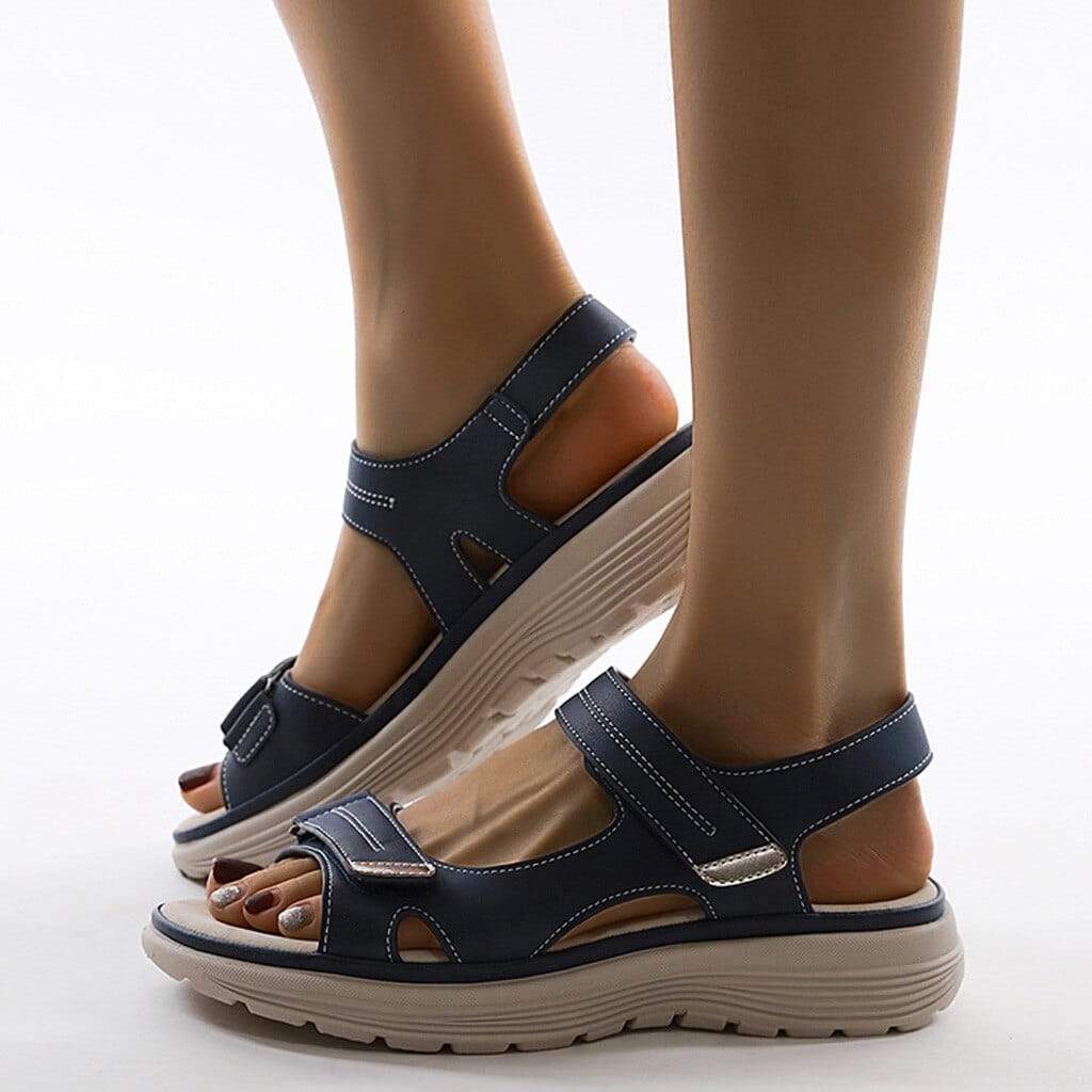 Ortop?diske sandaler til kvinder med justerbare remme og st?tte