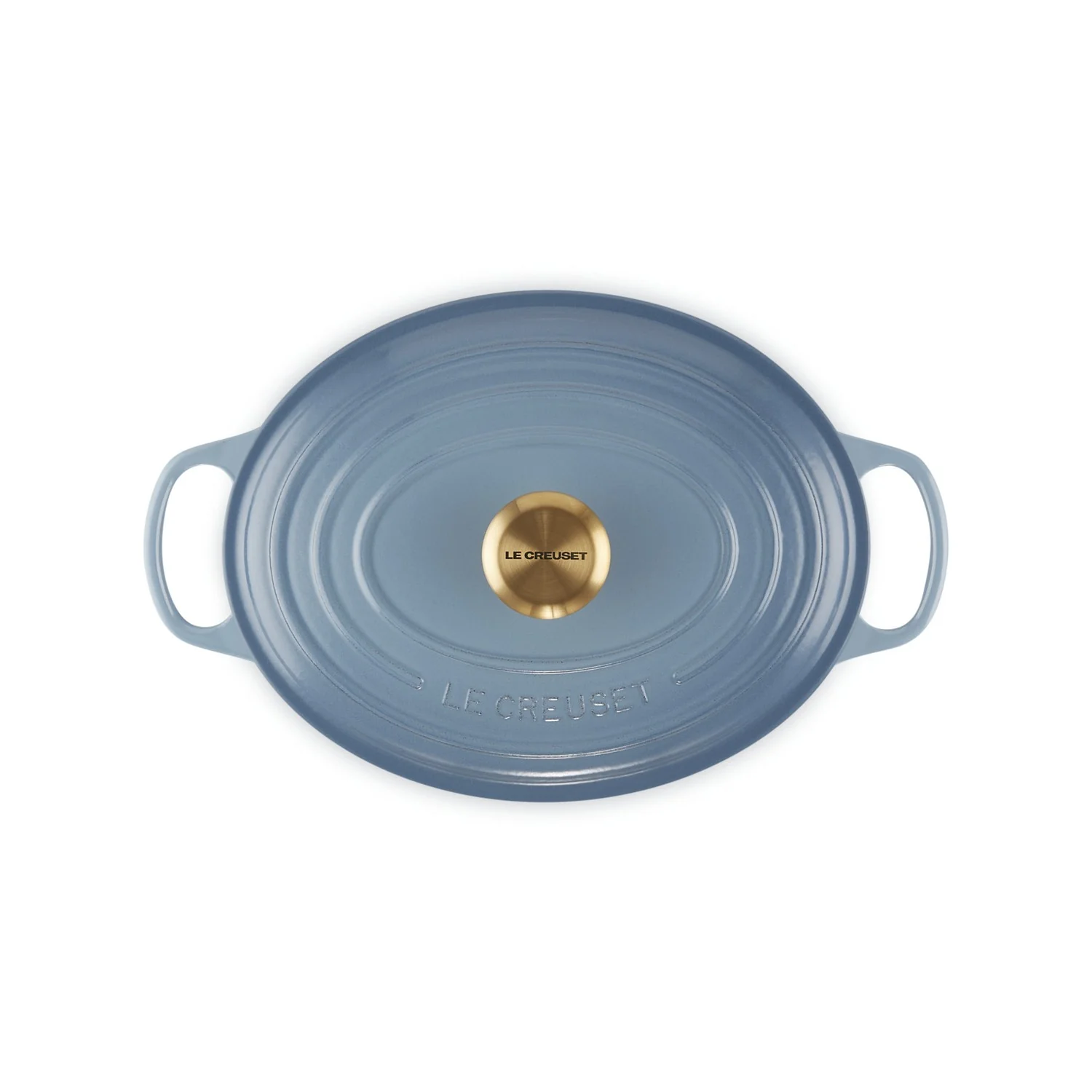Le Creuset Pfanne Signature Bräter Oval  29 cm Chambray