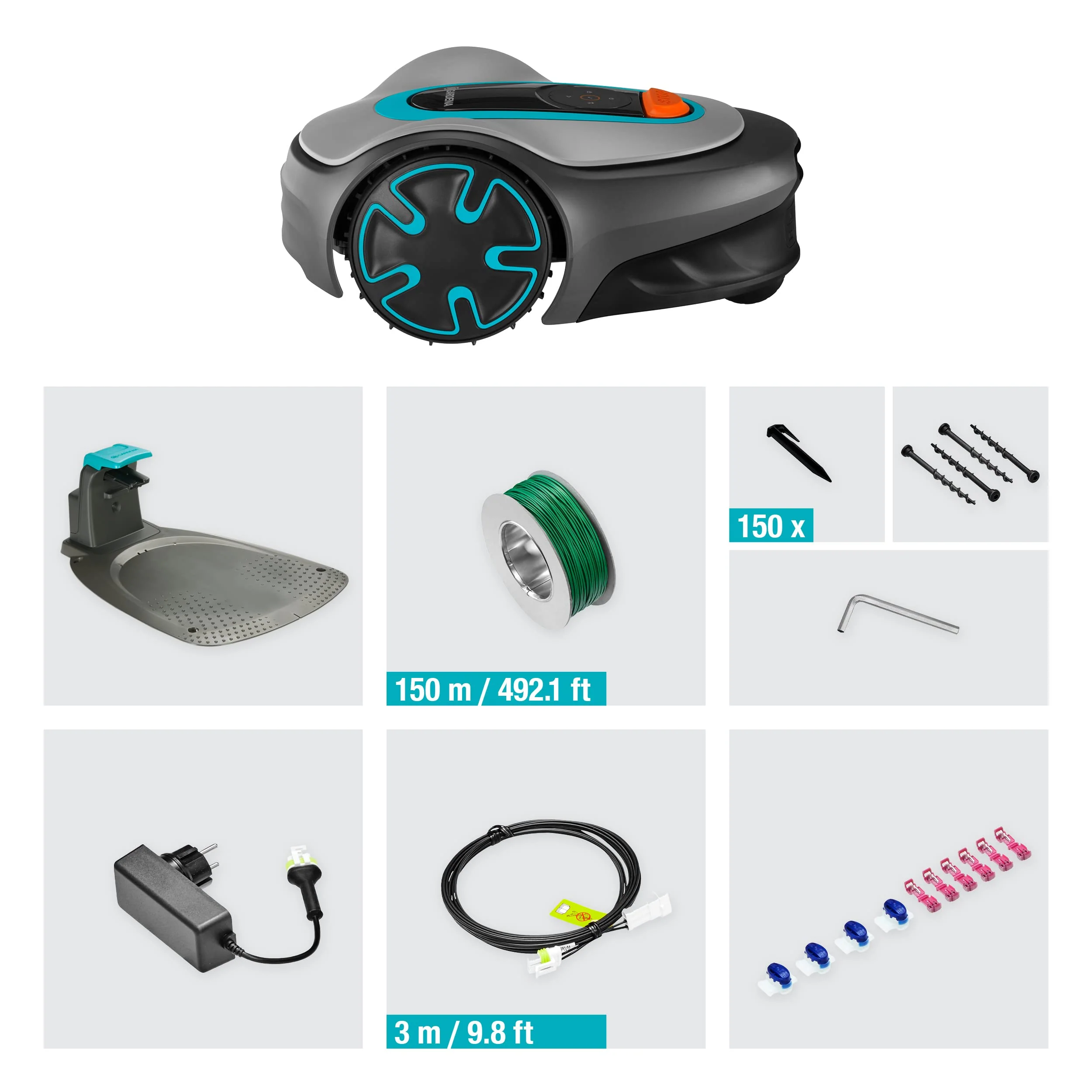 2025 Gardena M?hroboter SILENO minimo 350 m2: Intelligente Robotmaaier met Optimale Connectiviteit, Programmeerbaar via Gardena Bluetooth App (15208-47)