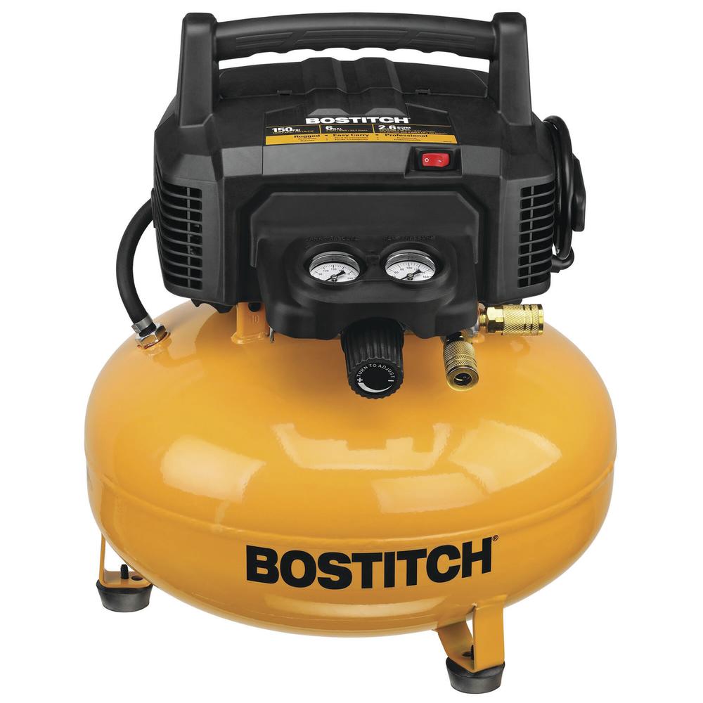 Bostitch? 6-Gallon 150 PSI Portable Electric Air Compressor with 2-Tool Combo Kit