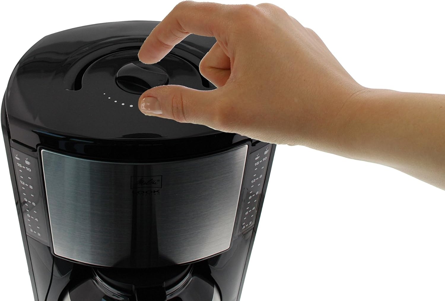 Melitta Look Therm Selection - Filterkaffeemaschine - mit Thermokanne - 10 Tassen - Schwarz (M 661 BK SST)
