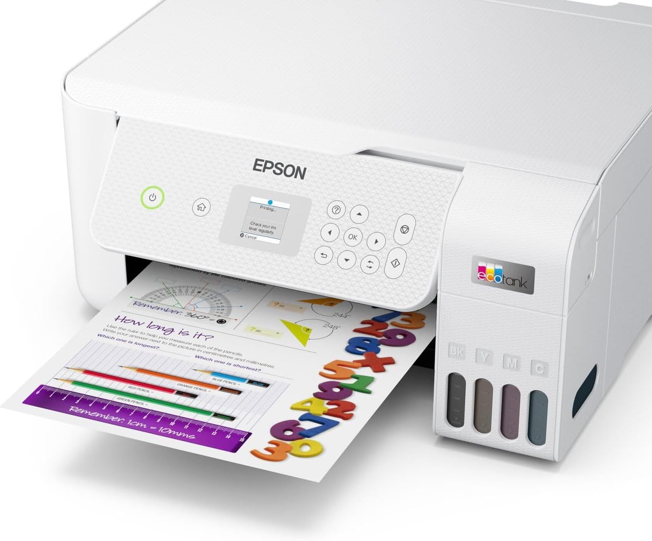 Epson EcoTank ET-2826 A4-Multifunktions-Wi-Fi-Tintentankdrucker, mit einem im Lieferumfang enthaltenen Vorrat an Tinten bis zu 3 Jahren