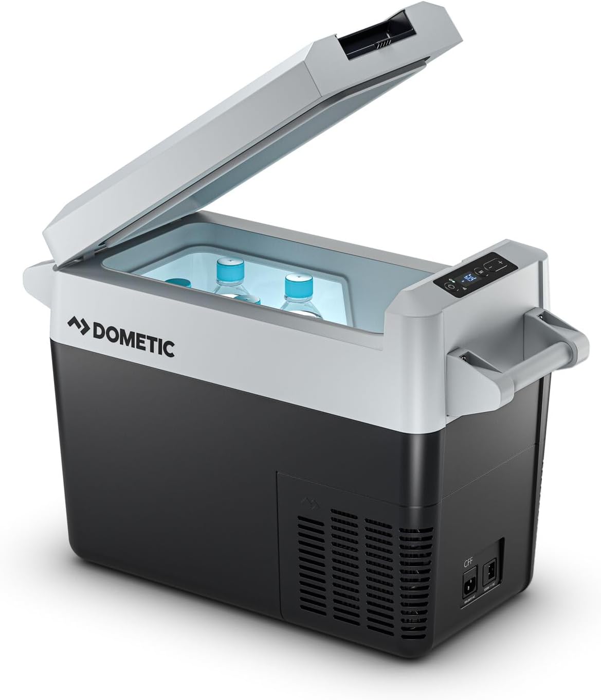 DOMETIC CFF20 Kompressor-Kühlbox 21L – 12/24V und 100–240V – Elektrische Kühl- und Gefrierbox für Auto, Wohnmobil, Camping, LKW und Boot – Temperaturbereich +20 °C bis –18 °C