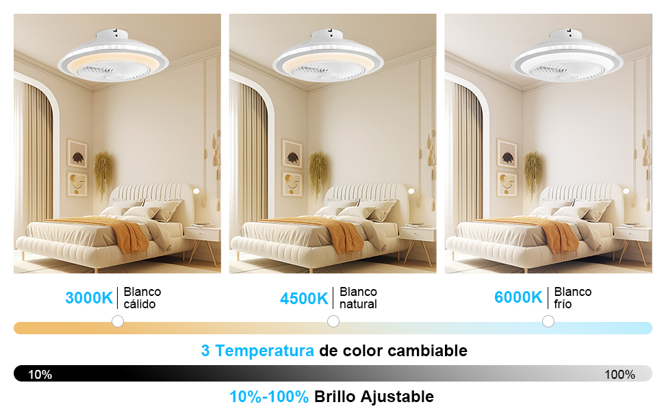 ventilador de techo con luz