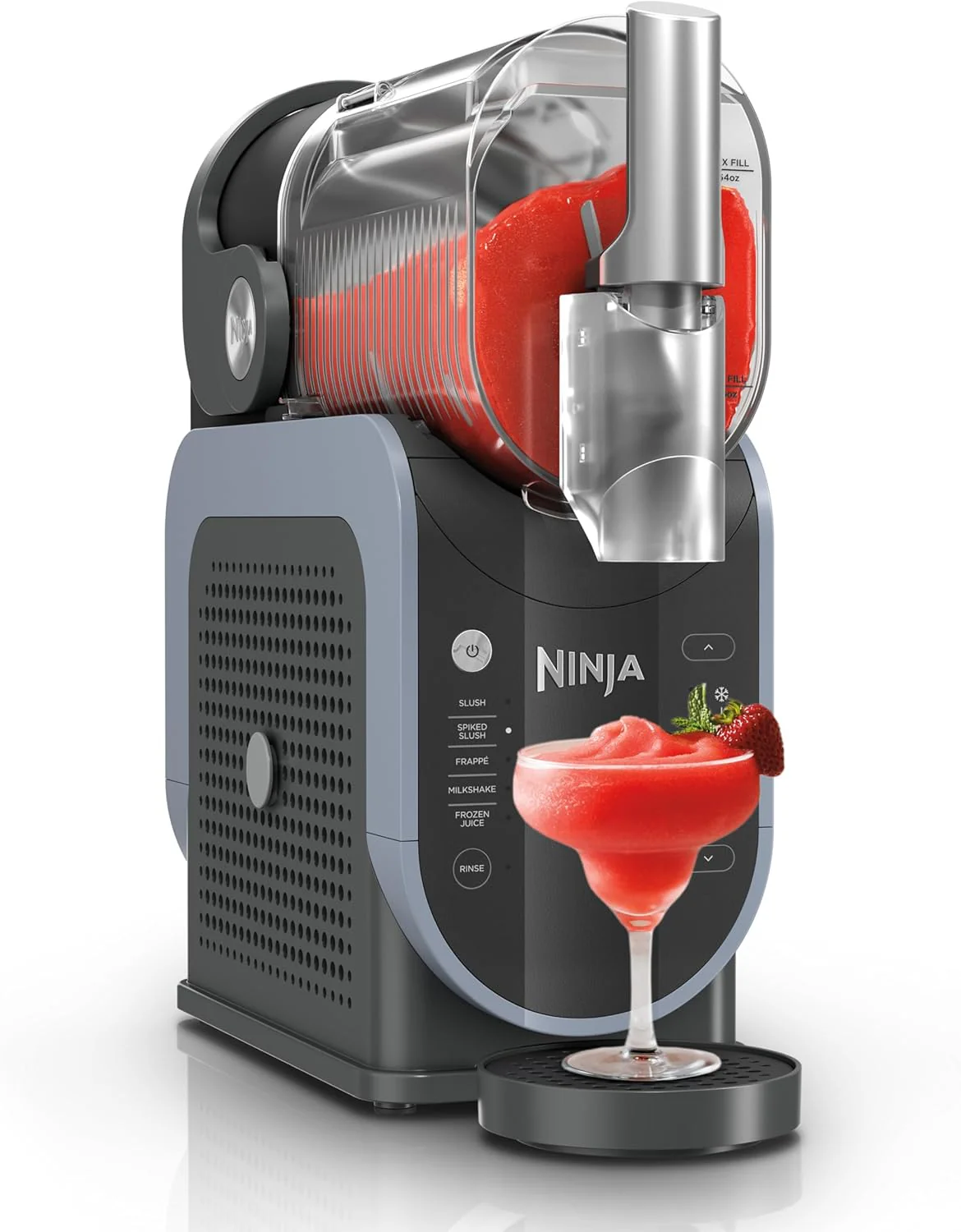 Ninja SLUSHi with RapidChill Technology. 88 oz. Frozen Drink & Slushie Machine. 5 Preset Programs. Margaritas. Frapp茅s. and More