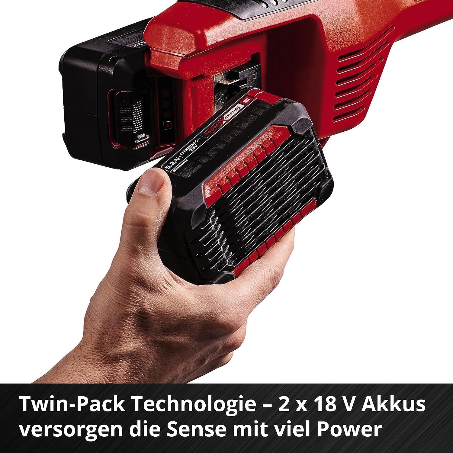 Einhell Akku-Sense Agillo 36/255 BL Power X-Change (Li-Ion, 2 x 18 V, Brushless Front-Motor, elektronische Drehzahlregulierung, Zweihandgriff, Split Shaft, ohne Akku und Ladegerät)