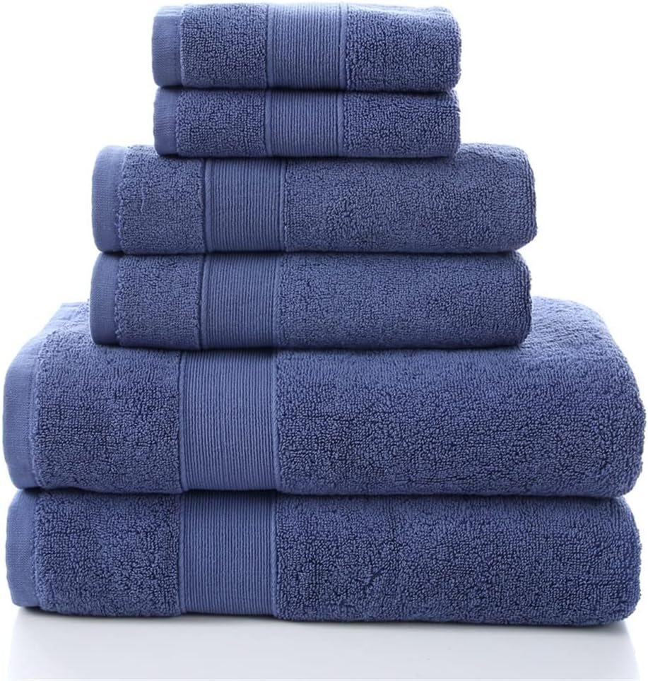 Baumwollbadetücher Weiße Badezimmer 2 Große Badetücher, 2 Handtücher, 2 Waschlappen Absorbierende Handtuch Für Strand, Weich/B