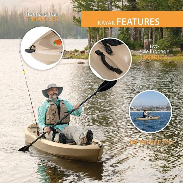 Lifetime 90806 Tamarack Angler 100 Fishing Kayak C 2-Pack (Paddles included)