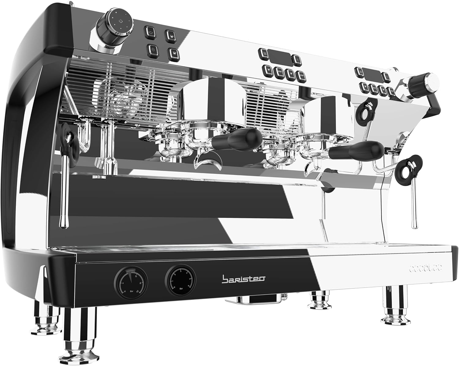 Cecotec Espresso-Kaffeemaschine Barista Baristeo Intima, professionelle Barista-Espressomaschine, Vorbrüh-System, 15 Bar Pumpe, einfaches Befüllen, 1,7L Wassertank und Tassenwärmer